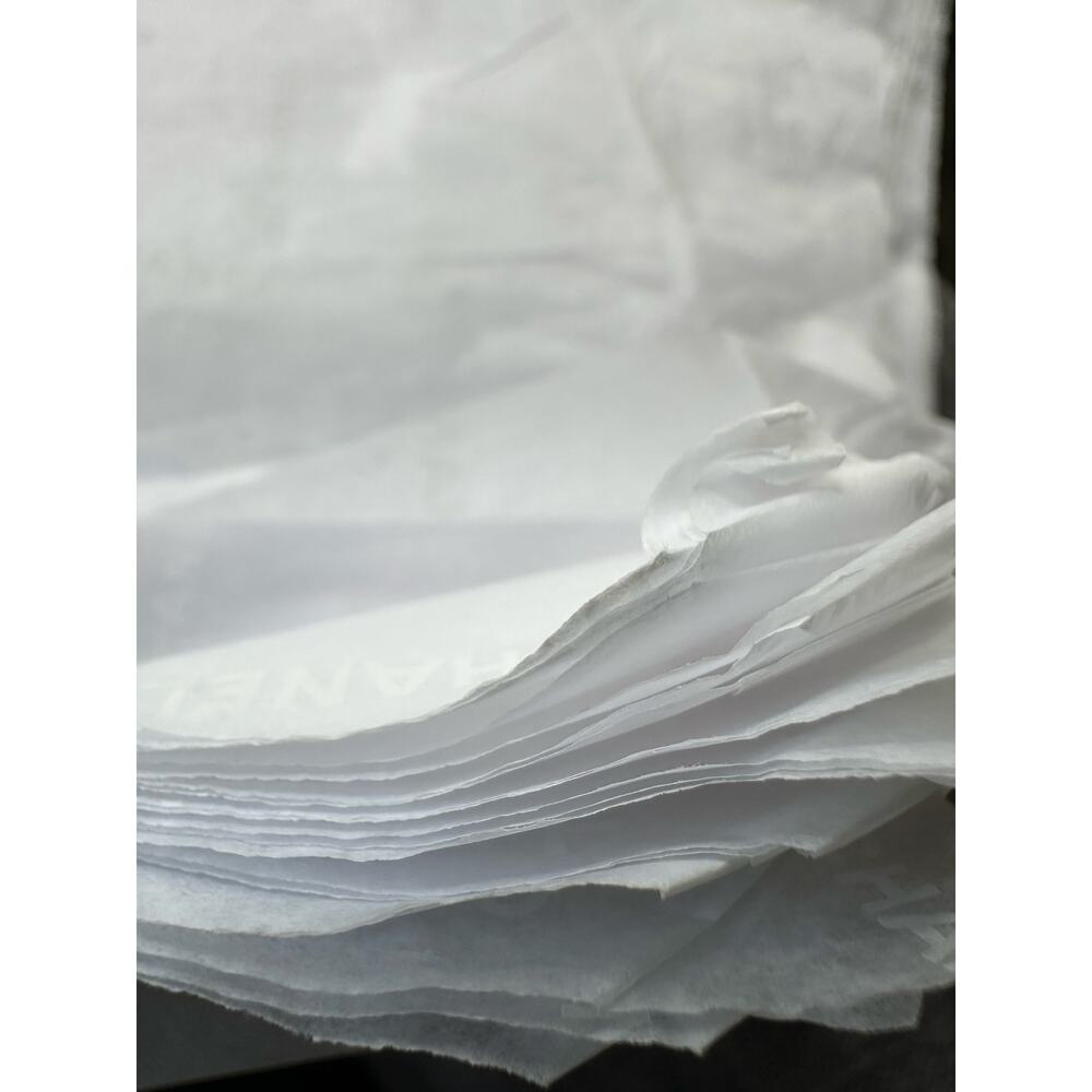 Authentic Chanel Tissue Paper for Gift Wrap & Box Insert 22 Sheets logo READ